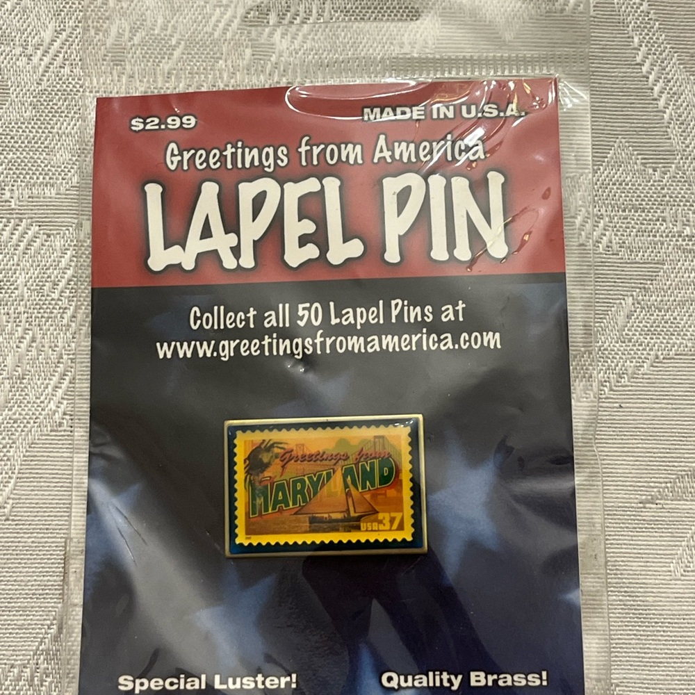 NWT Vintage Maryland Souvenir Pin